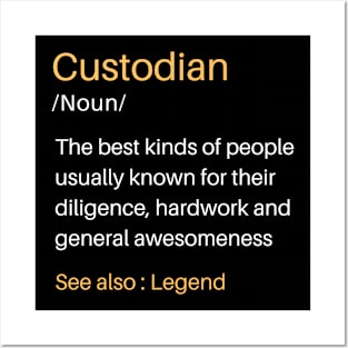 Best Custodian Posters and Art